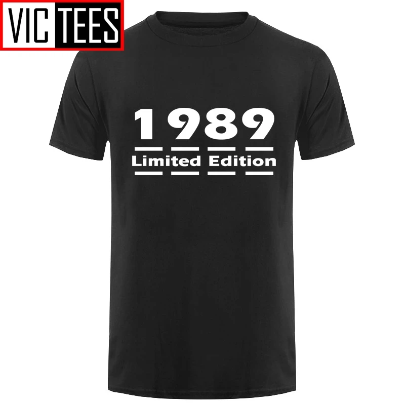 Men Limited Edition 1989 - Mens T-Shirt - 31 Colours - 30th Birthday - Present-Gift Print T Shirt Mens Hot Tops