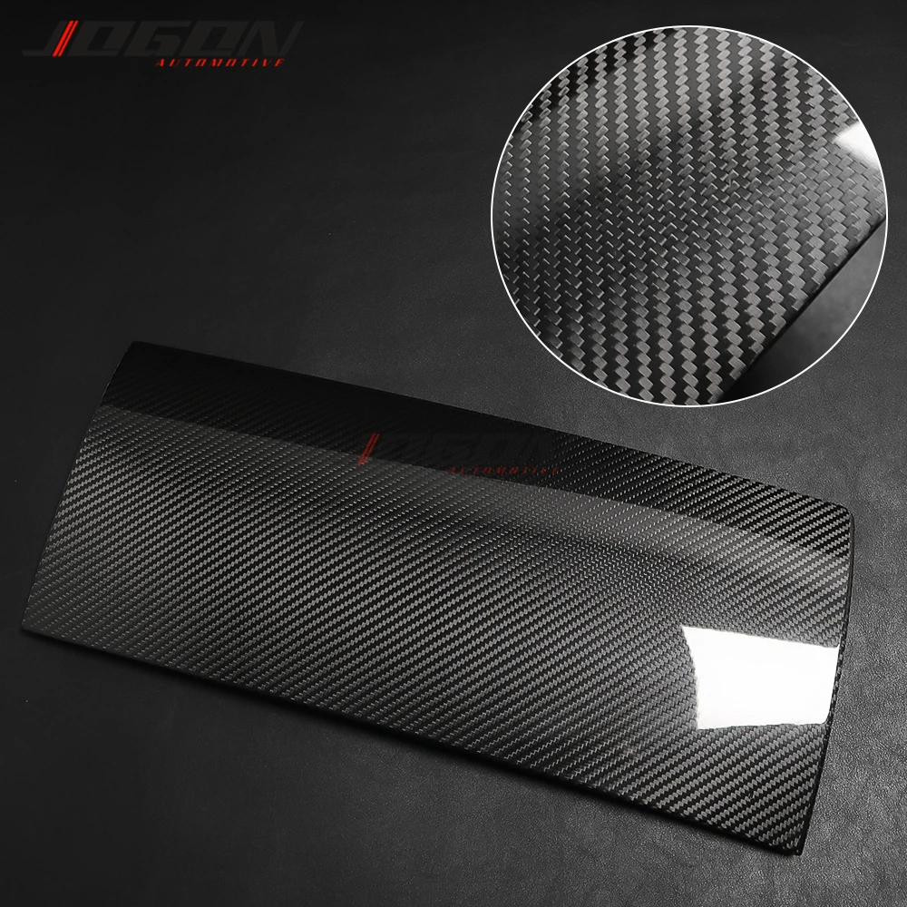 LHD Real Carbon Fiber For Tesla Model 3 2017-2021+ Model Y 2020+ Car Interior Passenger Side Console Glove Box Panel Cover Trim