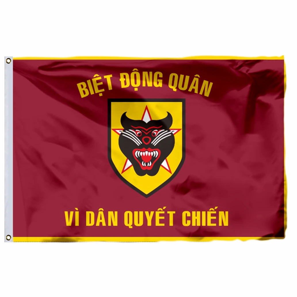 South Vietnam Vietnamese Rangers Flag Choice of Sizes:21X14CM/2X3ft/3X5ft/45X30CM/30X20CM Banner Double Stitched High Quality
