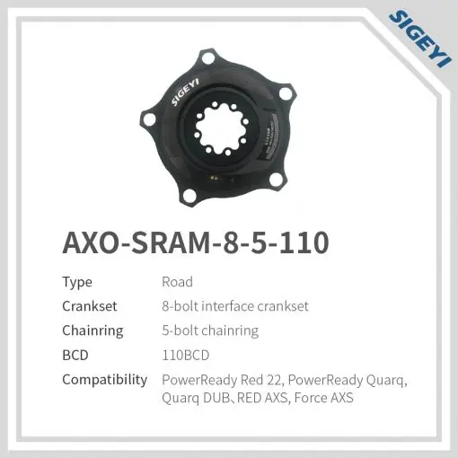 SIGEYI AXO SRAM 8ボルト　4H 110 パワーメーター　シゲイ Sigeyi AXO SL SRAM 8-Bolt Road/Gravel Power Meter - Power Meter City