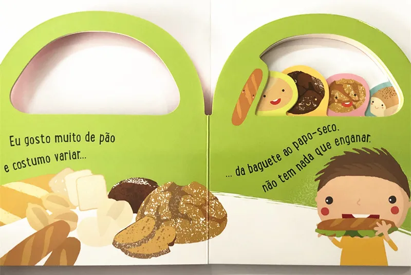 2 Books Parent Child Kids Toddler Trottie Portuguese Book Early Education Cute Picture Knowledge Learning Cardboard Libros Age 1