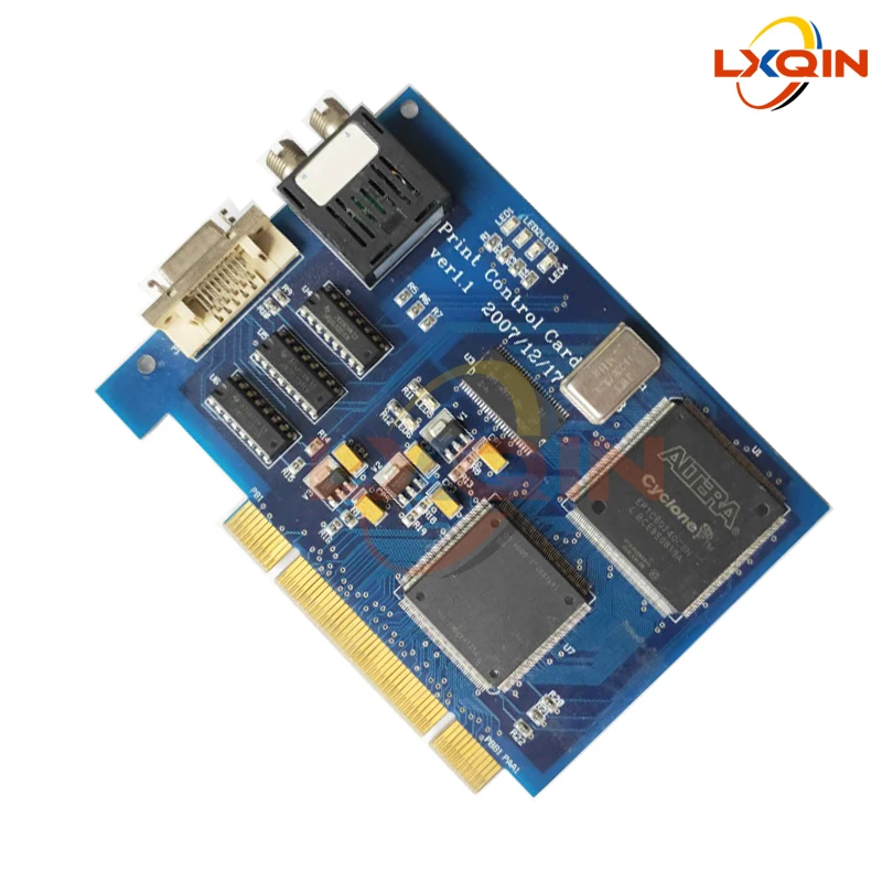 LXQIN Infiniti PCI card 44.736MHz for Seiko 510 printhead for Infiniti Phaeton Challenger Print Control card Ver1.1 blue card