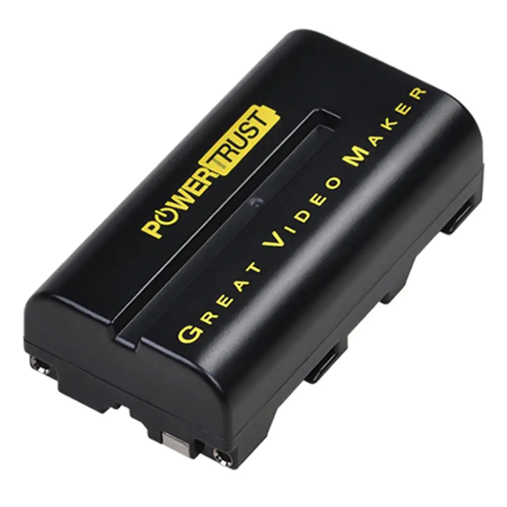 PowerTrust 2800mAh NP-F550 NP-F570 Battery for Yongnuo Viltrox  LED Video Light YN300Air II YN300 III YN600 Air L132T L116T