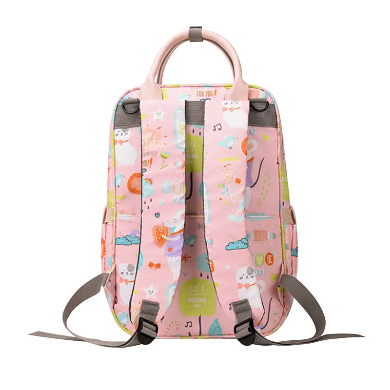 Serie rosa Borse per bambini Borsa per pannolini Borsa per mamma impermeabile Zaino per passeggino di maternità da viaggio Borsa colorata grande 2024