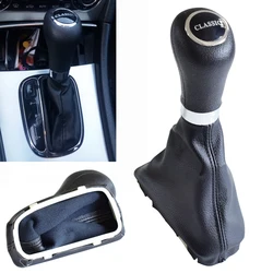 Automatic AT Car Shift Gear Knob With Leather Boot For Mercedes Benz C Class W203 W209 CLASSIC AVANTGARDE ELEGANCE