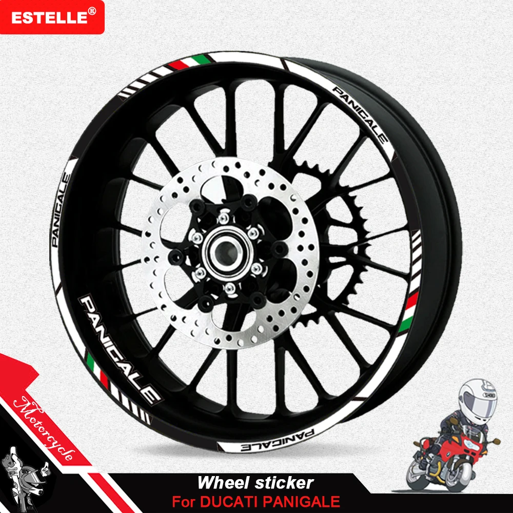 Voor Ducati 1299 Panigale S 959 Panigale 12 X Dikke Rand Outer Rim Sticker Streep Wiel Decals