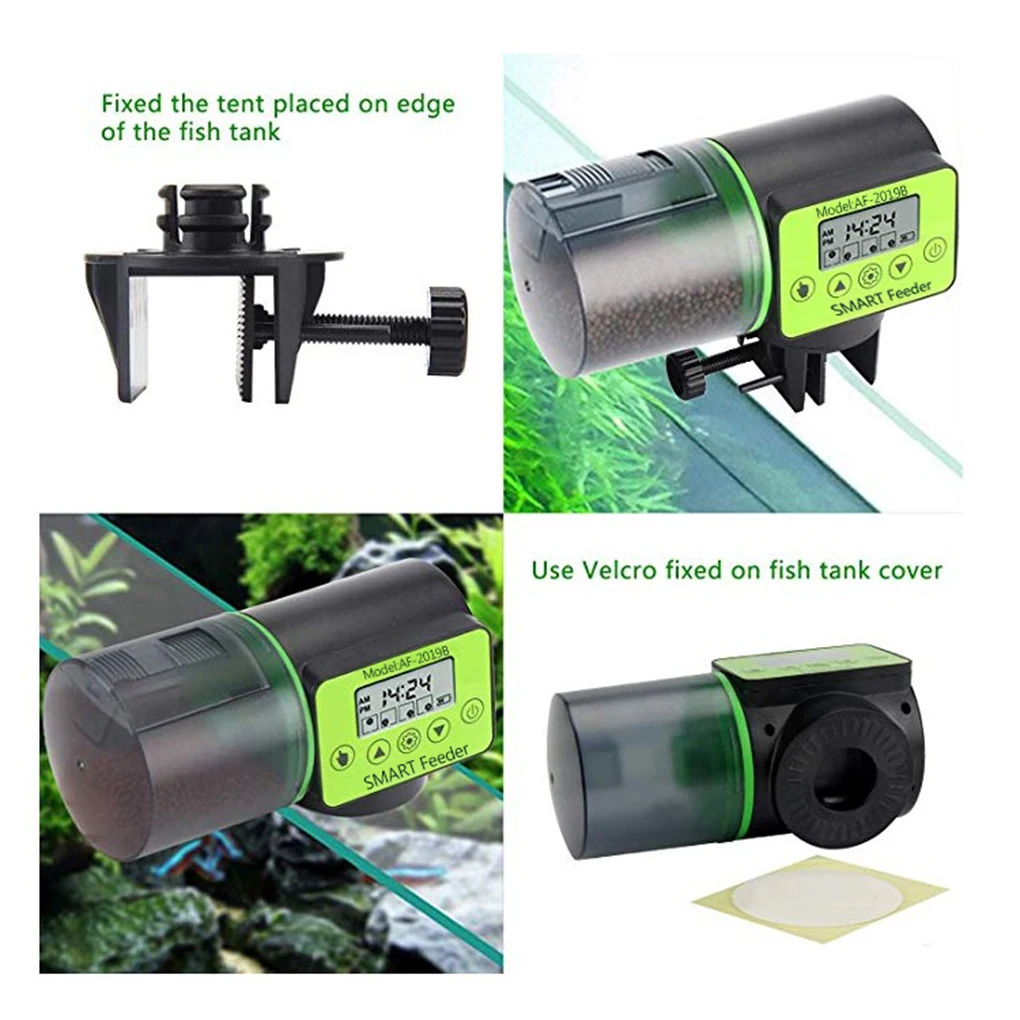 Cool Automatic Fish Feeder Digital Fish Tank Aquarium Electrical Plastic Timer Feeder Food Feeding Dispenser Tool Fish Feeder