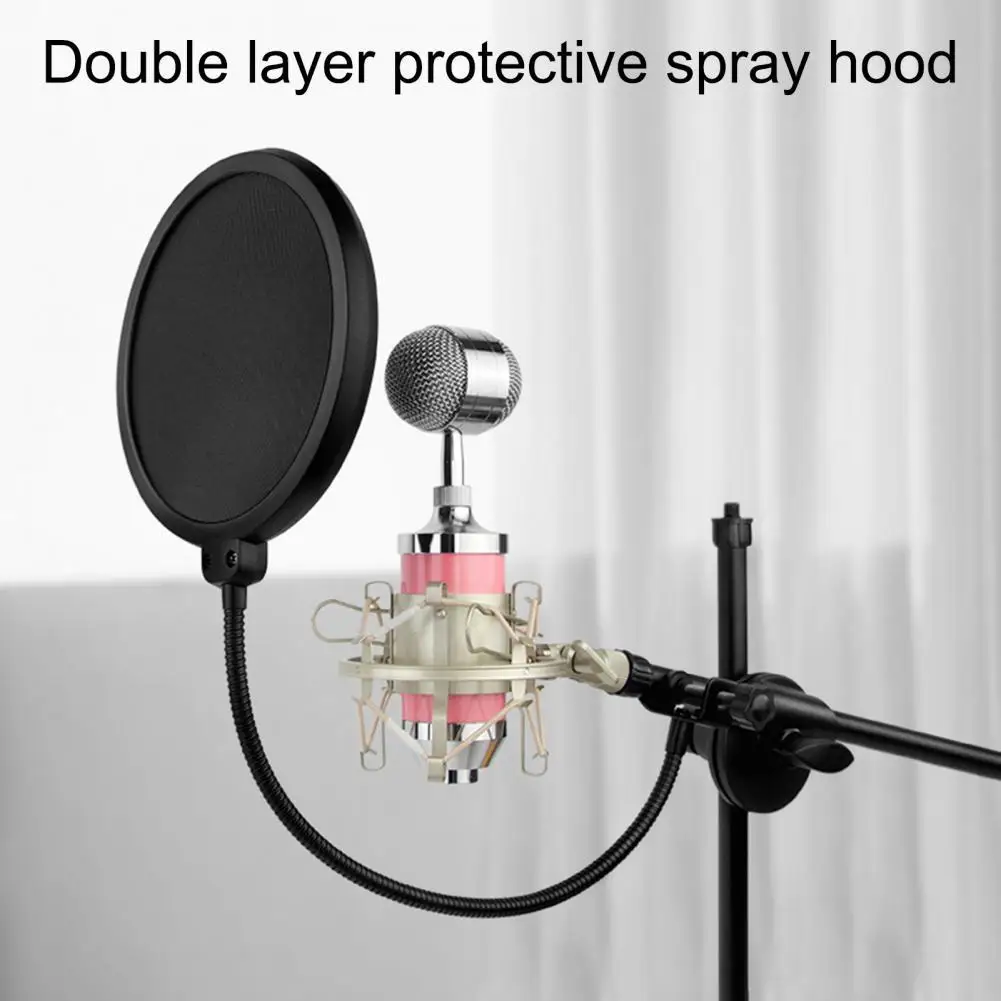 MIC Filter Double Layer Condenser Microphone Filter Flexible MIC Wind Screen Sound Filter for Blue Accessories