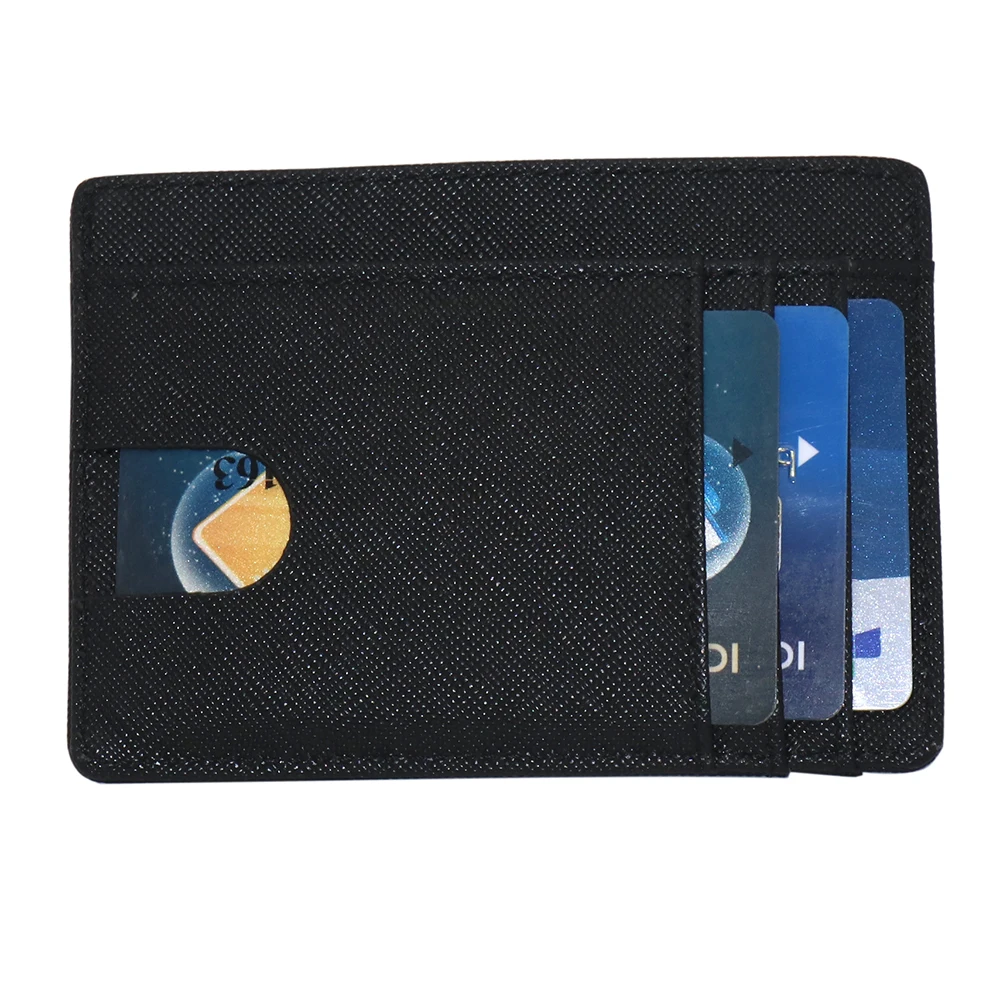 Card Bag Leather Men\'s RFID Anti Theft Card Swipe Bag Men\'s Popular Product Card Cover Mini Wallet Small Money Bag Male Purses