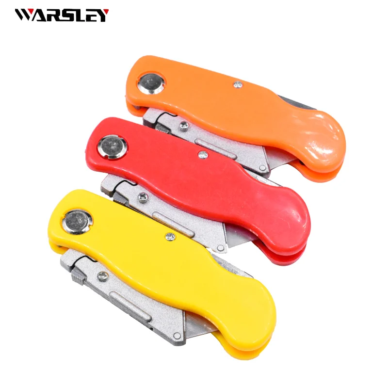 Outdoor Home Folding Knife Electrician Utility Knife For Pipe Cable Cutter Knives With 4PCS Blades In Handle