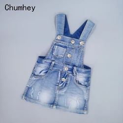 Chumhey Grade A Baby Girl Clothes Summer Sundress Toddler Suspender Denim Straps Overalls Bebes Clothing Kids Dresses For Girls