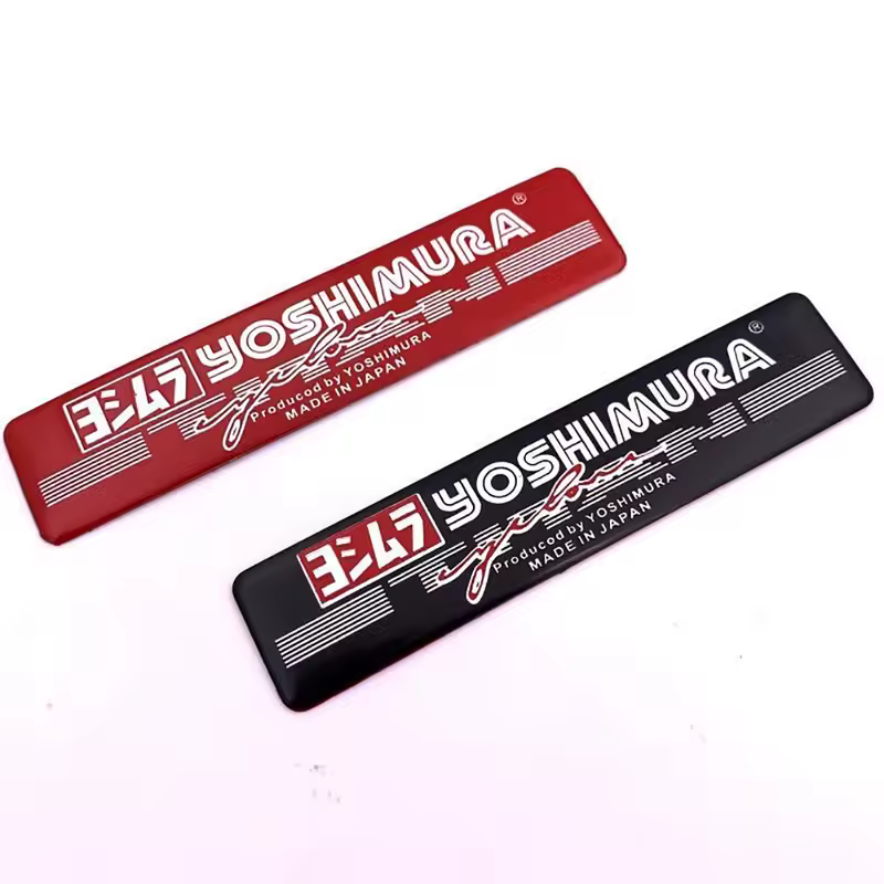 Motorcycle Exhaust Pipes Decal Sticker Aluminium 3D Heat-resistant Muffler Decals Sticker For Yoshimura Honda Yamaha Suzuki BMW - Image 3