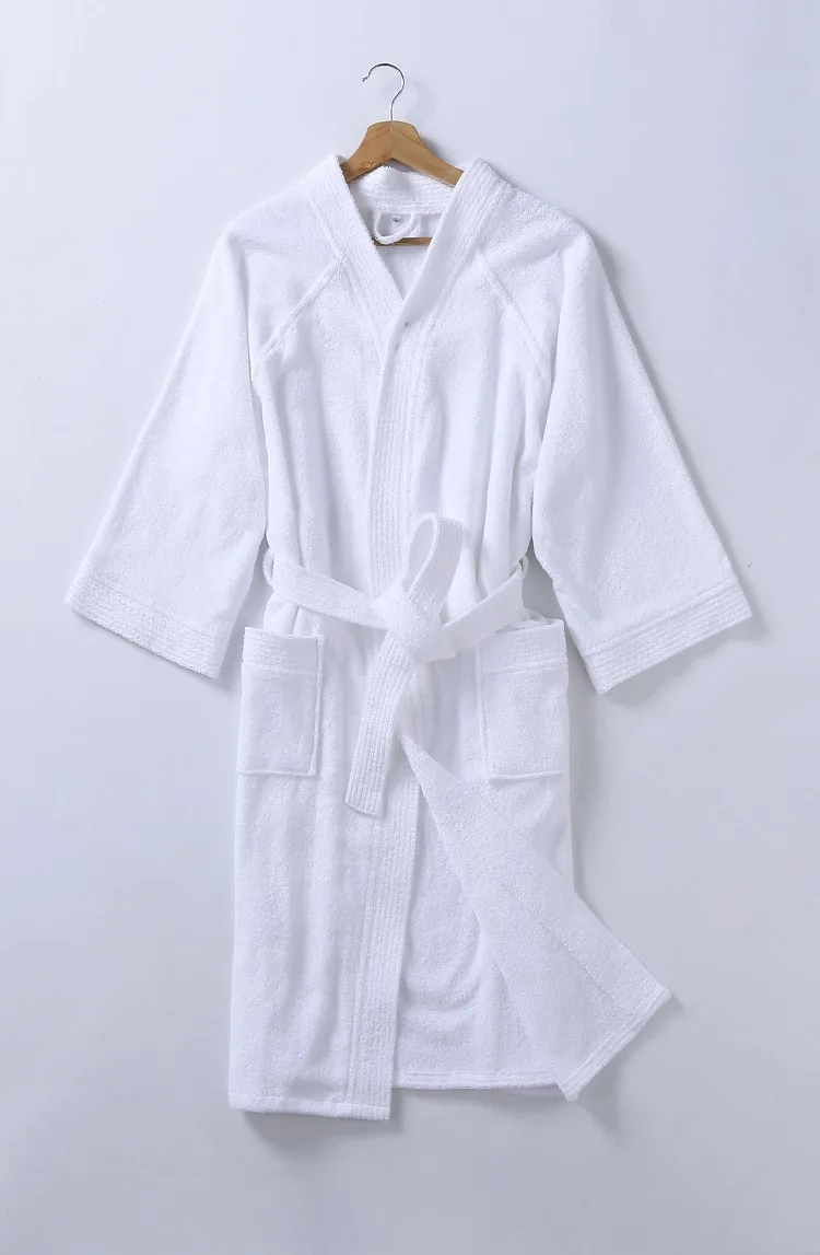 100% Cotton Bathrobe Towel Material Japanese Couple Pijamas Thick Robes Hotel Absorbent Yukata Pair For Four Seasons Unisex