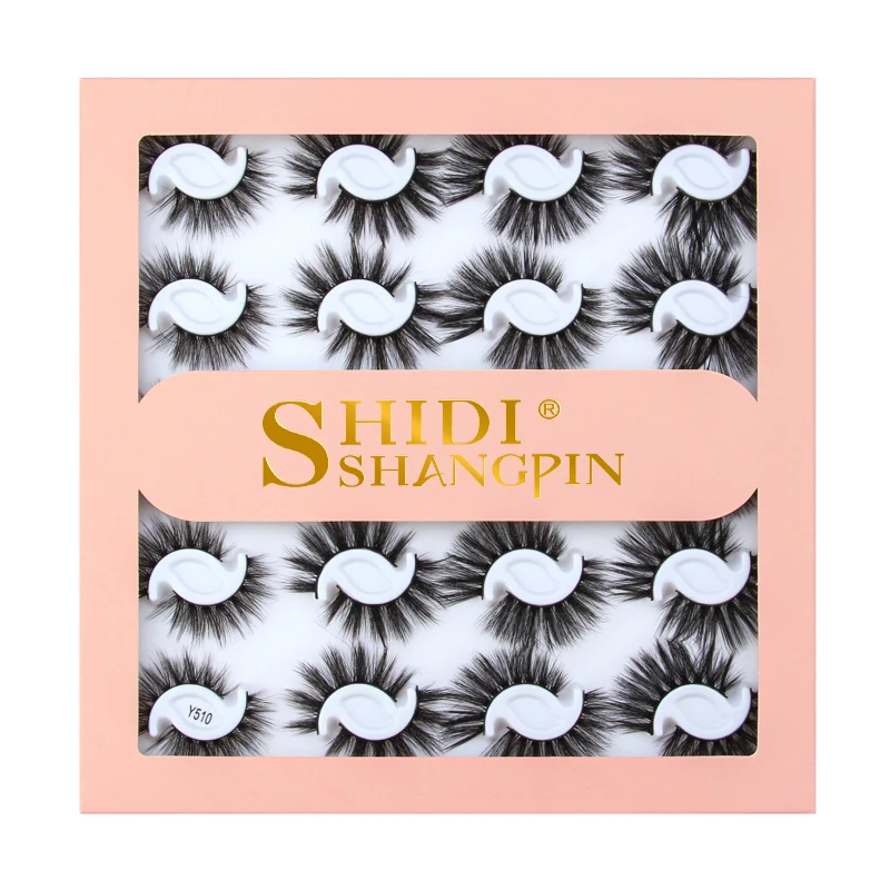 Shidishangpin 5/10/20 pares fofo dramática cílios postiços naturais longos 3d vison cílios extensão macio grosso falso cils atacado