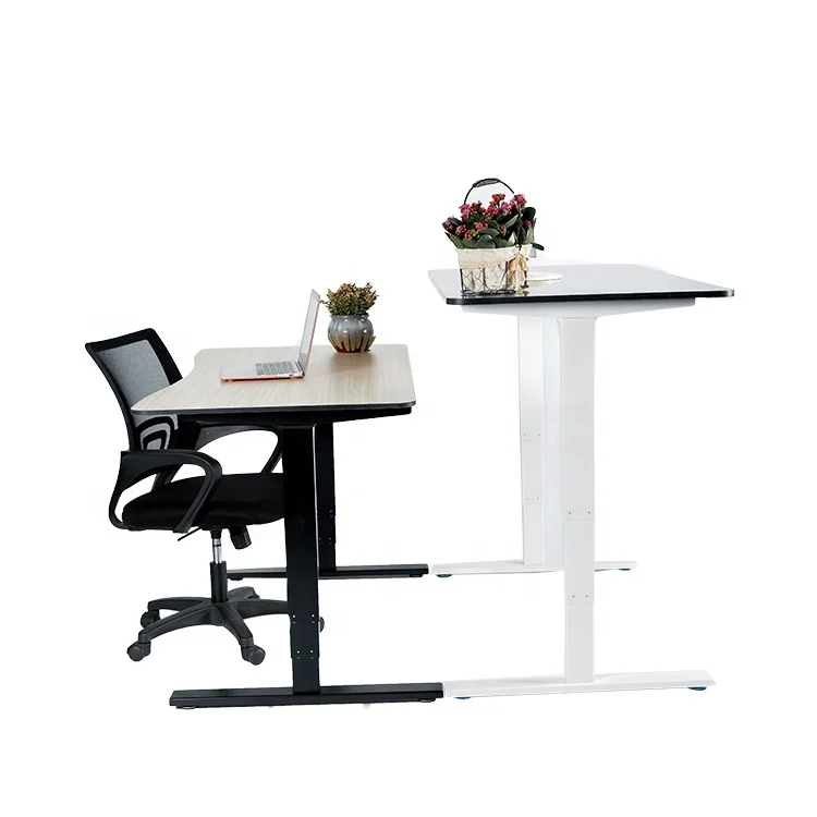 Conform to ergonomic two motor furniture office electric height adjustable sit standing desk for modern