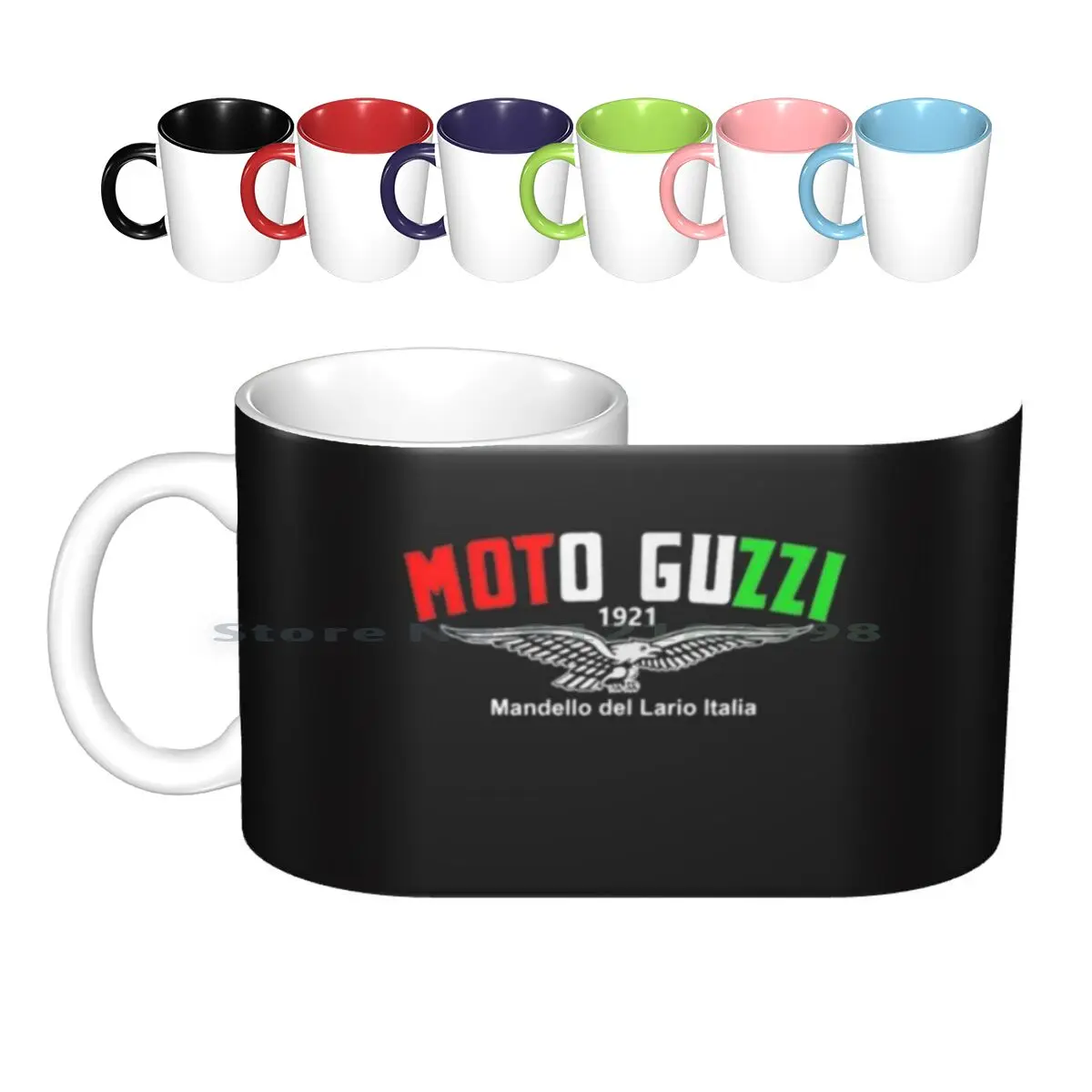 Moto Guzzi Motociclista Classico Retro Vintage T-shirt Tazze in ceramica Tazze da caffè Tazza da tè al latte Moto Guzzi Motociclista