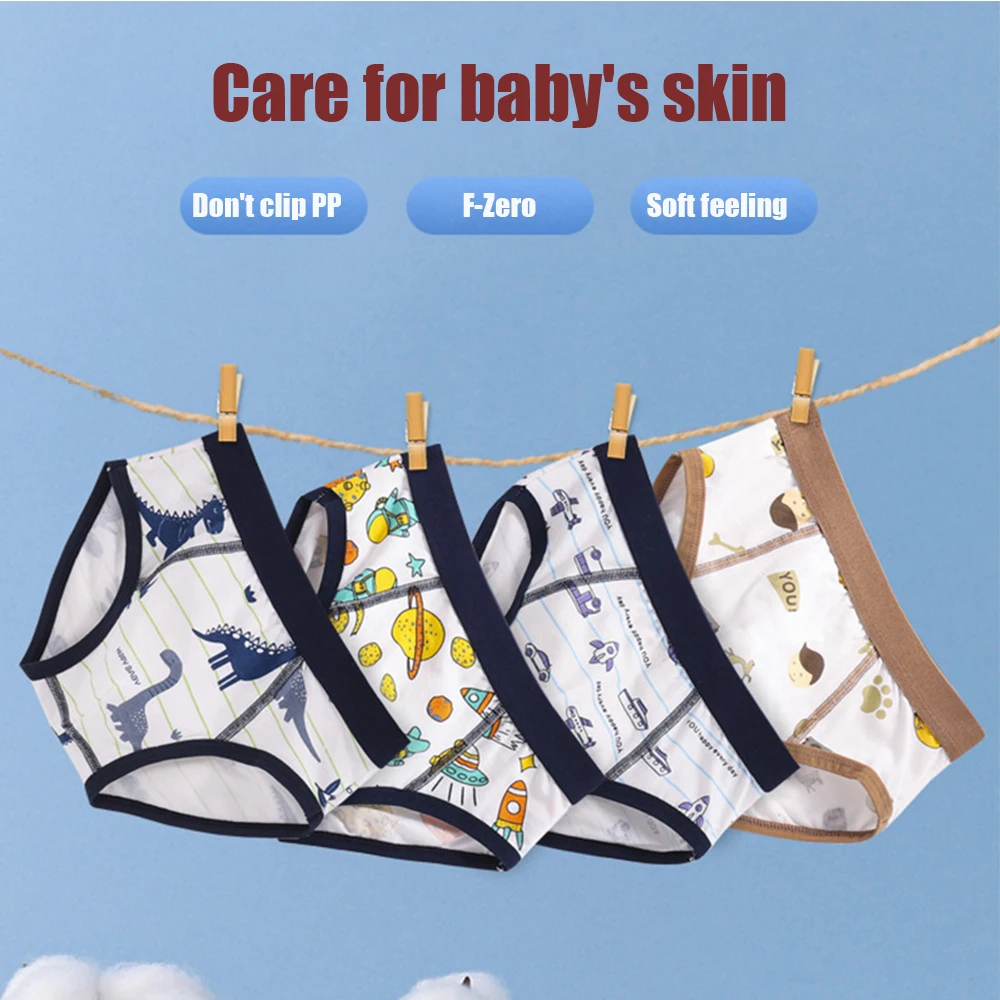 Children Boys Boxer Briefs Cotton Underwear Small Medium Big Boys 12-15 Years Old Teenager Shorts Breathable M L XL 2XL3XL
