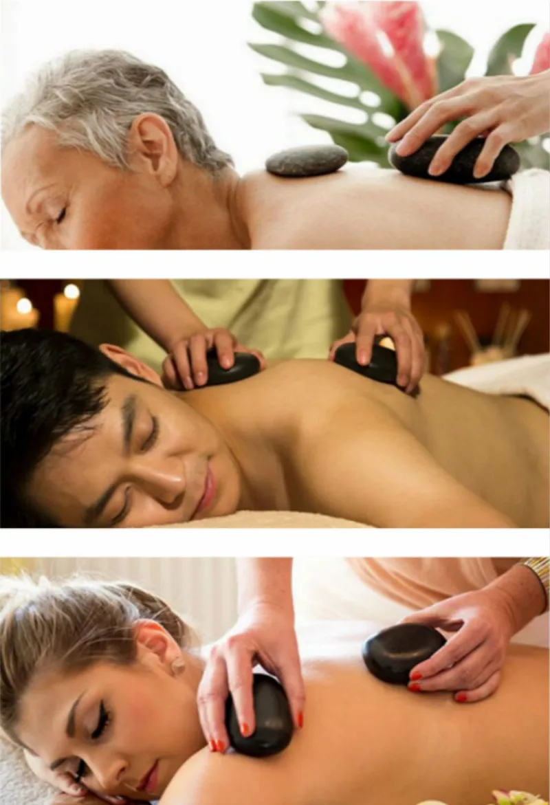 Massage Hot Stones Massage Lava HeatIing Box/bag for Natural Stone Oil Hot SPA Rock Basalt Stones 220V with EU/US Plug