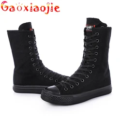 2021 New Short Tube Boots Women Side Zipper Canvas Shoes Casual Shoes Women's Shoes Rubber Shoes Dance Shoes Net Red Shoes Women