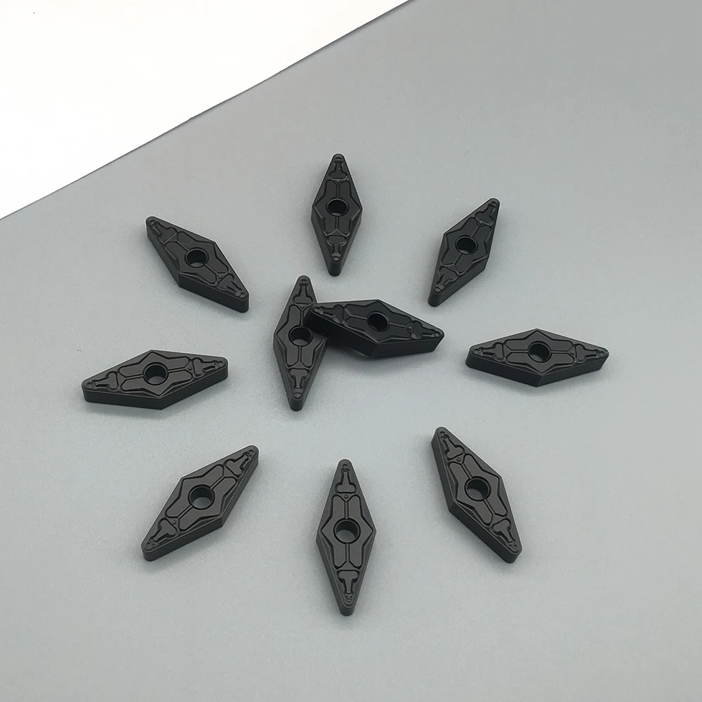10 pcs vnmg160412 tm ft4125 선삭 공구 용 cnc 공구 초경 선삭 인서트 강철 선반 공구 용 초경 선삭 공구