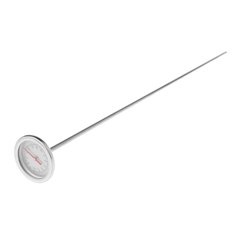 50cm Long Stem Compost Soil Thermometer Simple Operation 0℃-120℃ for Ground Garden Backyard Soil High Accuracy Durable