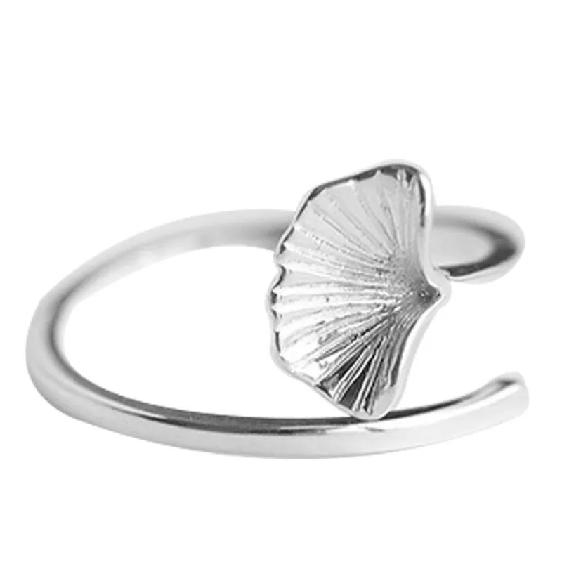 Free Shipping 925 Sterling Silver leaf vintage open Rings For Women Jewelry Beautiful Finger Open Rings For Party Birthday Gift