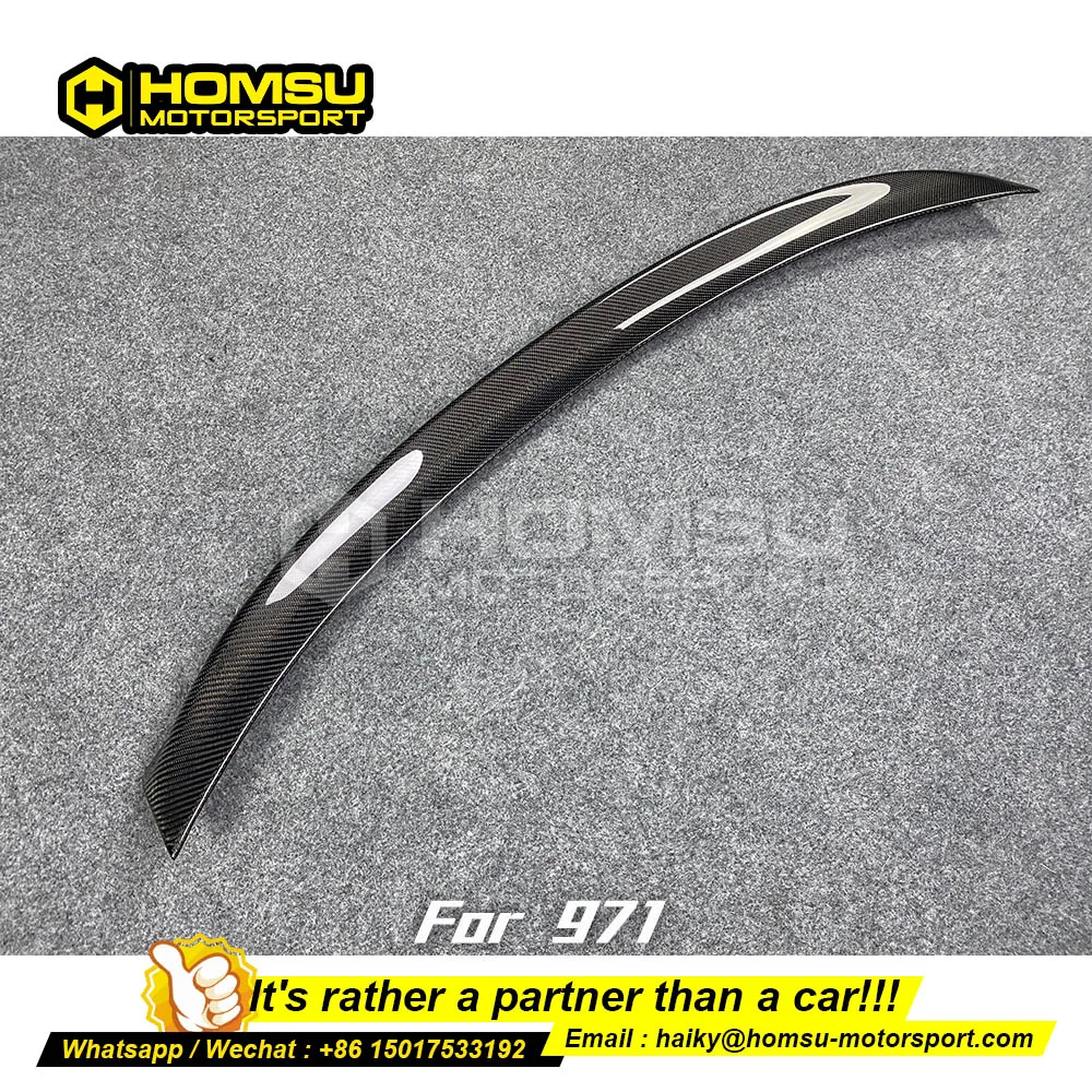 carbon fiber rear spoiler for panamer a 971 Car Trunk Spoiler Car Styling Wing Car Accessories Spoiler for porsch 971 Dropship