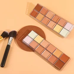 12 colori Concealer Palette Nude Contour Cream Acne Spot occhiaie Cover Face Foundation Brighten Pigment Cosmetic Makeup Tool