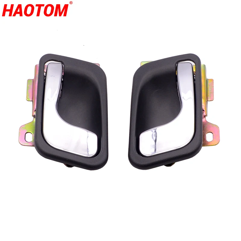 2Pcs L+R Car Chrome Inner Door Handle for MITSUBISHI Pajero Montero MK II MK2 V31 V32 V33 V43 1991-2000 MB669169 MB669170