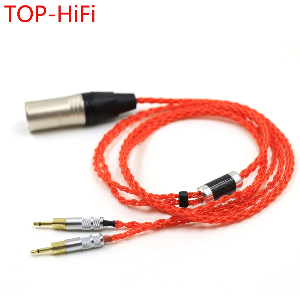 

TOP-HiFi UPOCC Single Crystal Silver Earphone Replacement Upgrade Cable for HD700 HD 700 M1060 M1060c Headphones