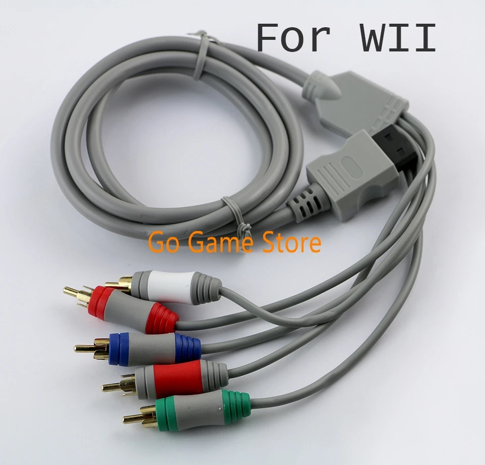 10pcs For Nintendo Wii Component HD HDTV AV Adapter Cable Audio Video 5 RCA