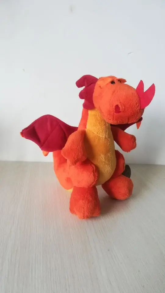 about 23cm cartoon orange dinosaur plush toy Pterosaur soft doll baby toy birthday gift w2244
