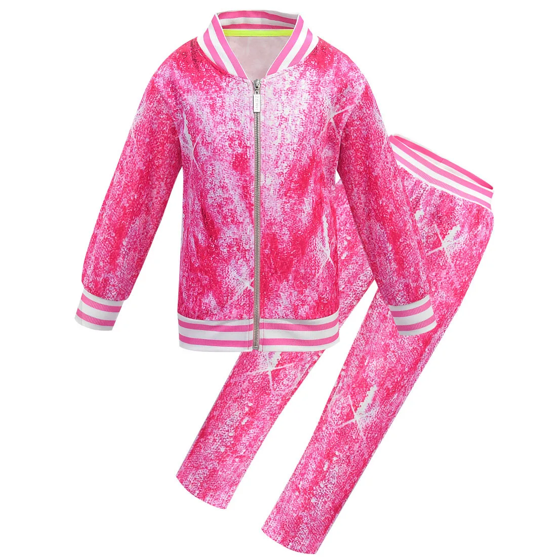 New Baby Girls Spring Autumn girls JOJO Siwa clothes sets Zipper Coat Pant for toddler clothing Suit children Sport cotton wear