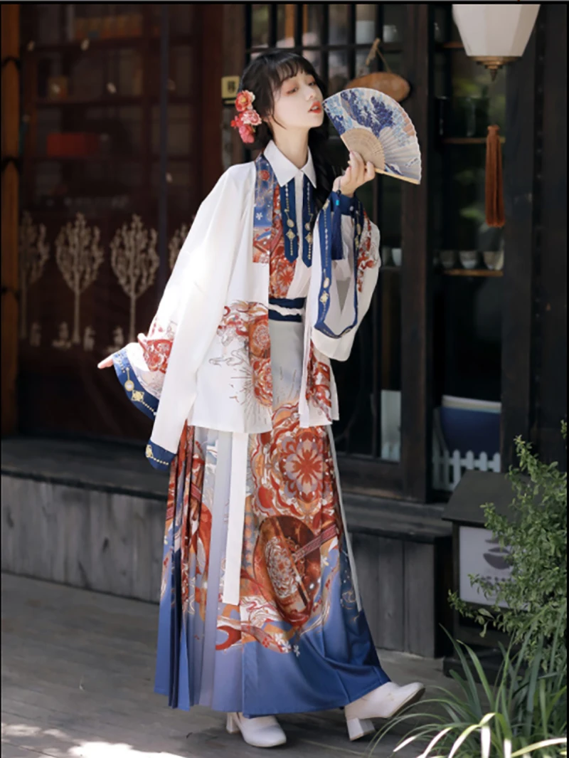 New Hanfu Women Modern Improved Ancient Chinese Hanfu Cosplay Costume Spring&Autumn Long Sleeve Hanfu Dress For Women