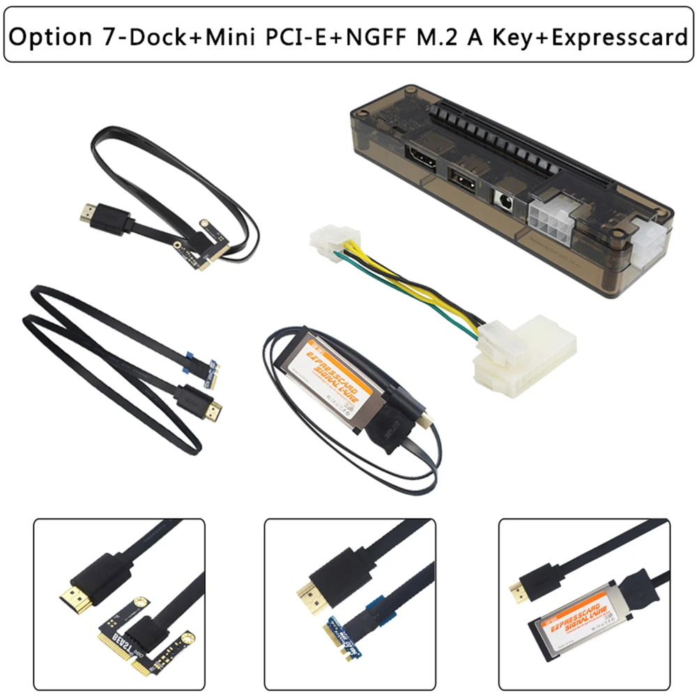 PCI-E EXP GDC Externe Laptop Video Karte Dock Grafikkarte Laptop Dock ( Mini PCI-E / NGFF M.2 A/E Schlüssel/Expresscard Interface)