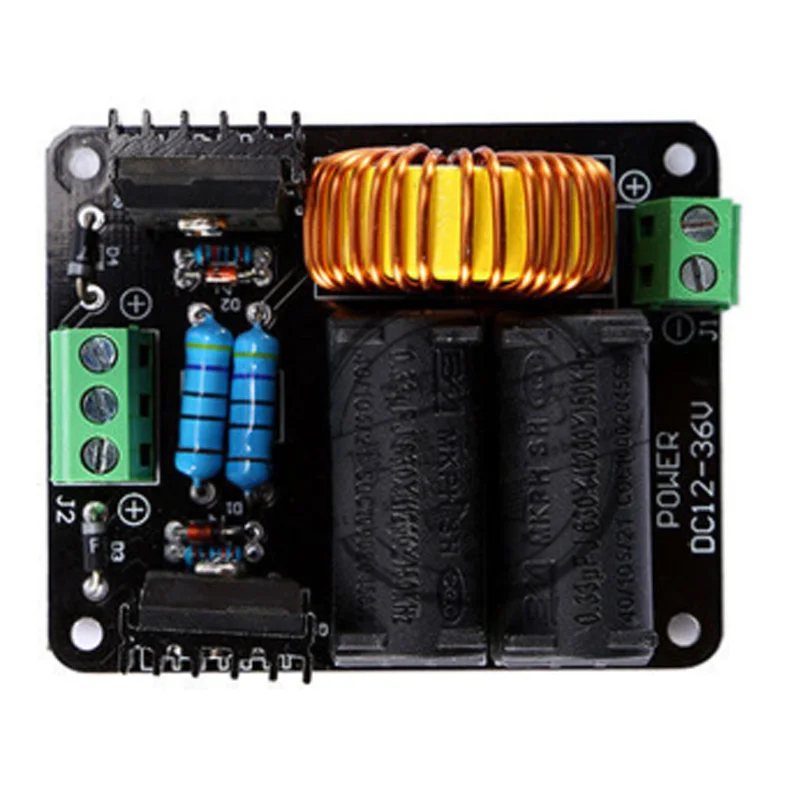 300W 10A ZVS Tesla Coil High Voltage Generator Driver Board Discharge Flyback Driver Module Ignition Coil DC 12-36V