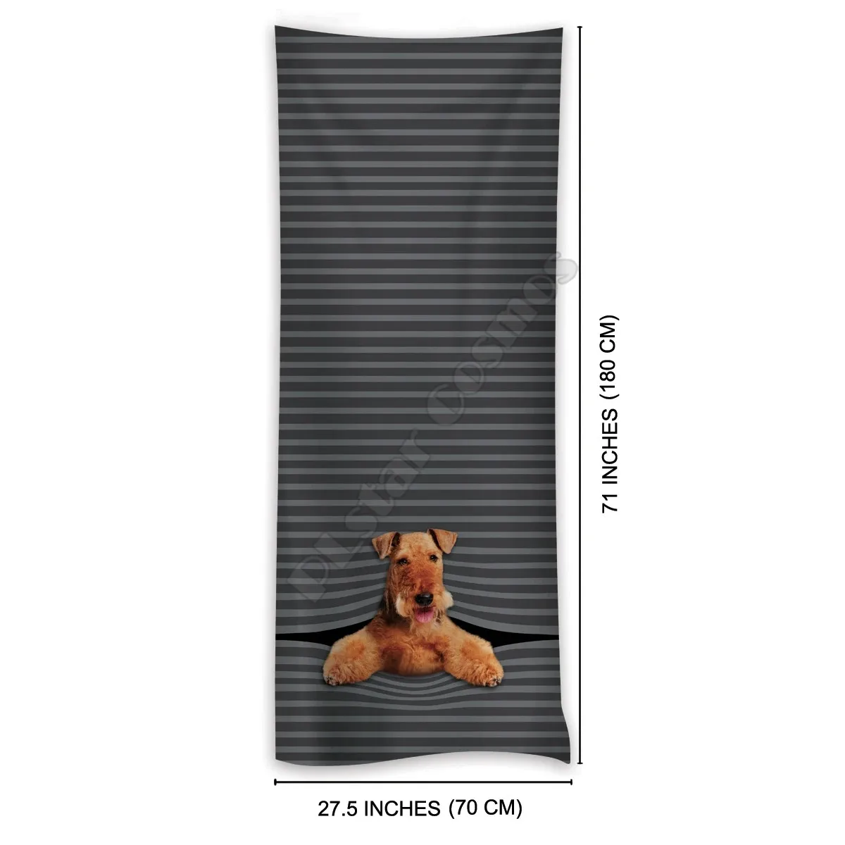 Рисунок 2 - Теплая шаль Airedale Terrier с 3D принтом