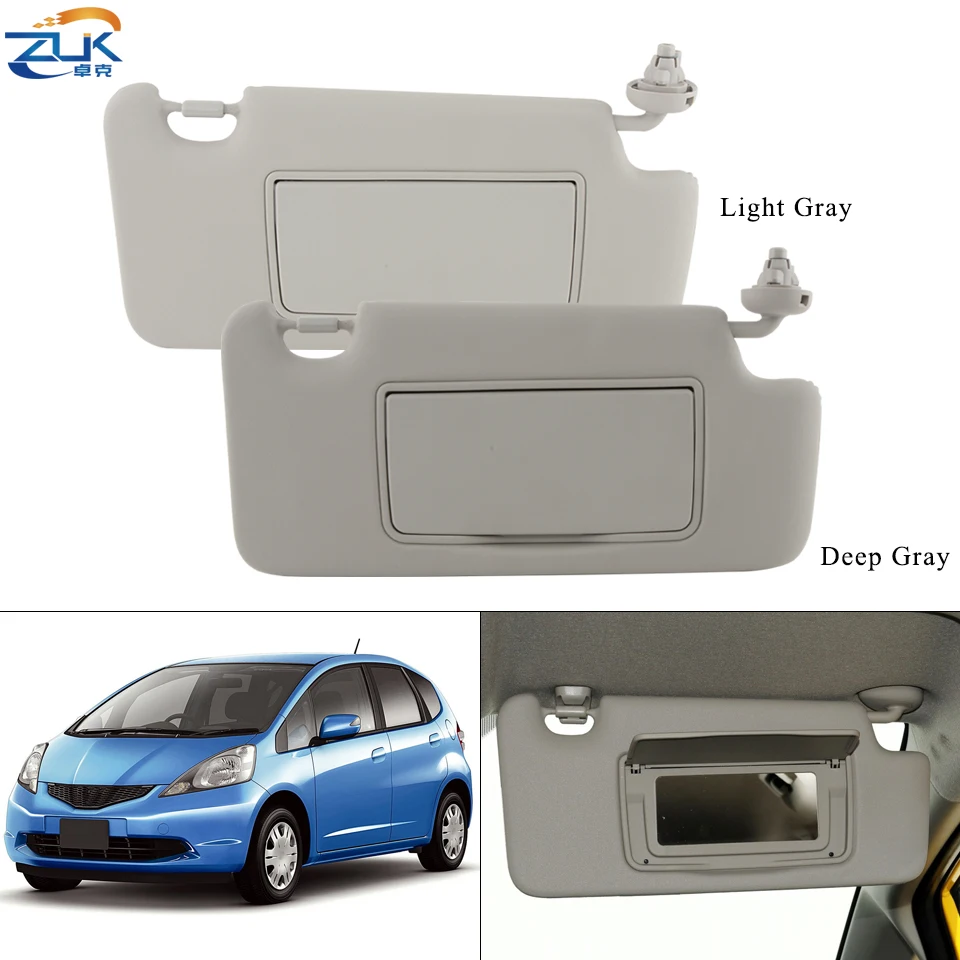 

ZUK Auto Passenger Side Sunvisor Sun Visor Shield Antidazzle Sunshade For HONDA FIT JAZZ 2009 2010 2011 2012 2013 2014 GE6 GE8