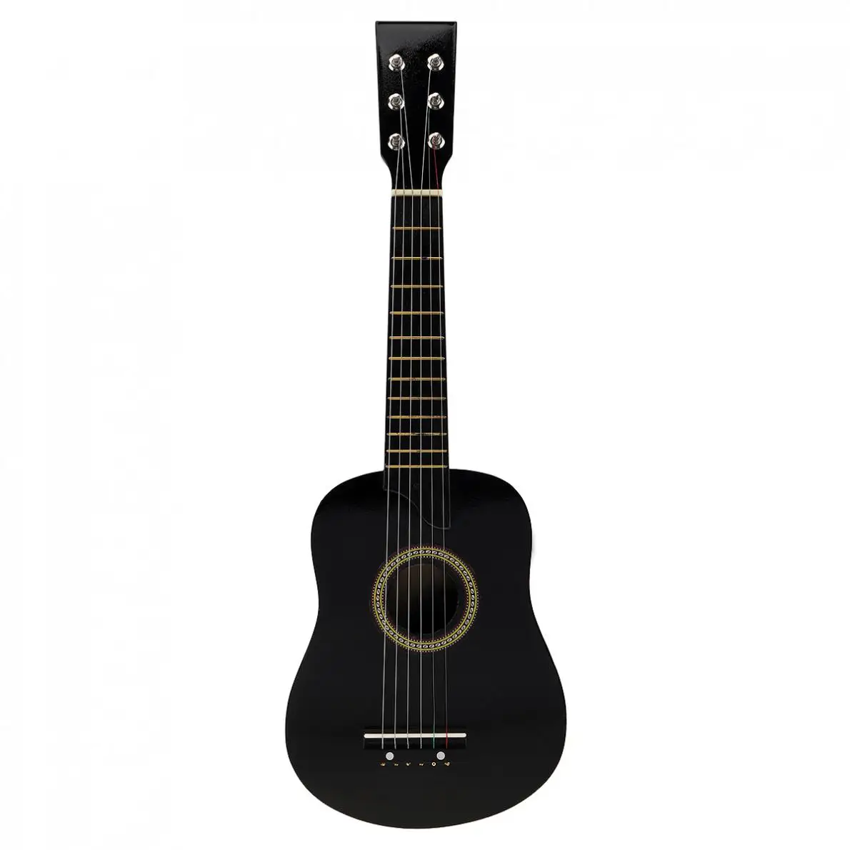 Guitar 25 Inch Basswood Acoustic Guitar with Pick Strings Toy Guitar for Children and Beginner