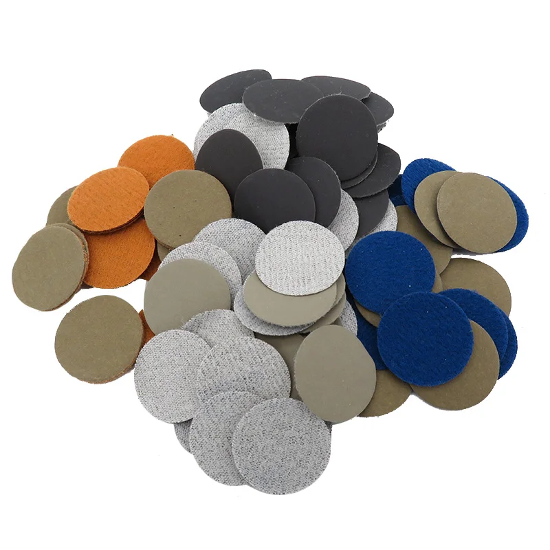 100pcs Sandpaper - 1Inch 25MM Sanding Discs Silicon Carbide 60-10000 Grits Hook and Loop for Polishing & Grinding