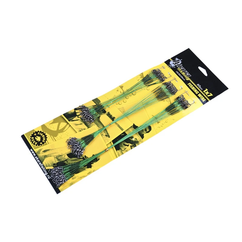 60 قطعة النايلون المغلفة الصلب خيط صيد 15 سنتيمتر 20 سنتيمتر 25 سنتيمتر المقود قطب الرصاص تتبع أدوات خيط صنارة صيد