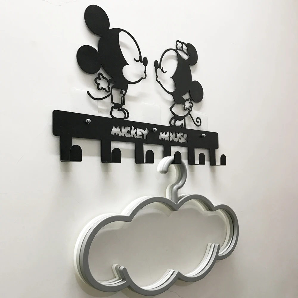 

INS Cartoon Free Nail Iron Hanger Children Room Decoration Clothes Metal Hanger Wall Hanging Porch Door Coat Rack Hook For Baby