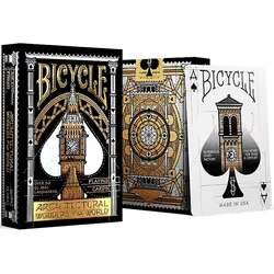 Baraja de cartas arquitectónicas de bicicleta, baraja de cartas de tamaño póker, juegos de Hobby y coleccionables, Maravillas del Mundo