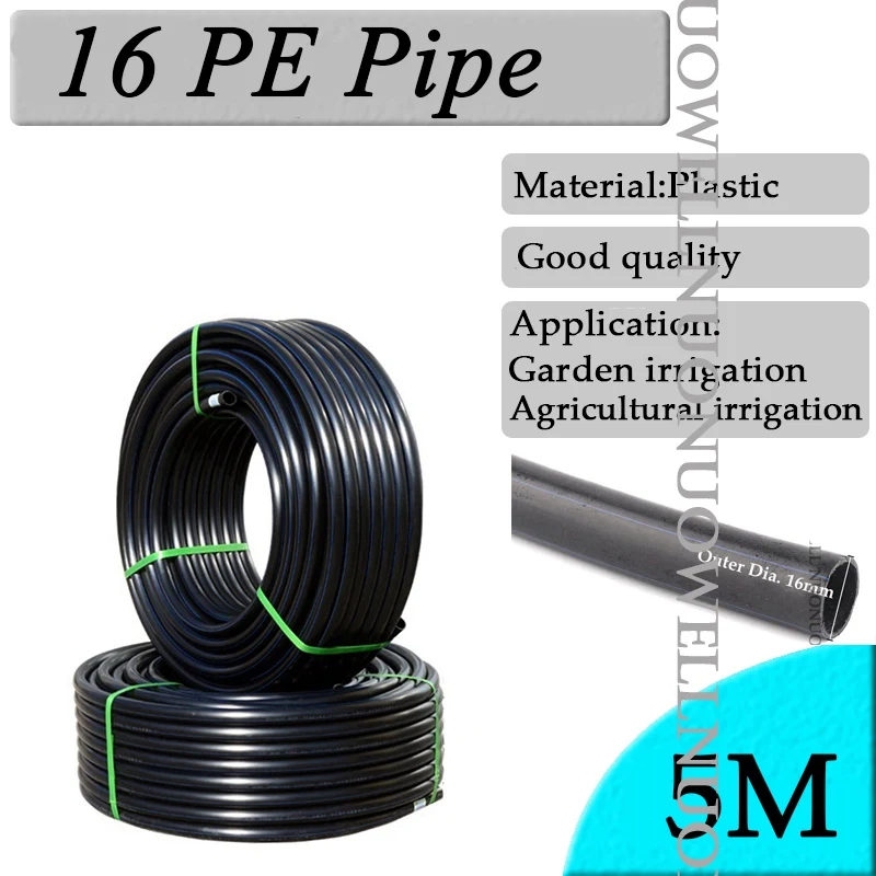 5Pcs 16 To 20 25mm PE Pipe Connectors Garden Watering Hose Straight Connector Agricultural Irrigation fittings Reducer Adapter