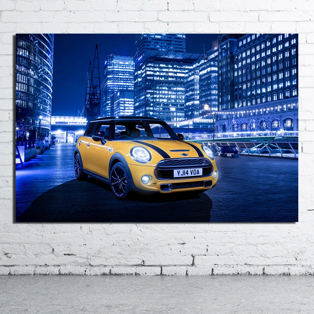 1 Piece Canvas Painting Mini Cooper Vehicle HD Posters and Prints Wall Pictures for Living Room