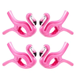 Flamingo Shape Clothes Peg Beach Towels Clips for Sunbeds Sun Lounger Quilt Retaining Clamp Clothespin Plastic Windproof Clips