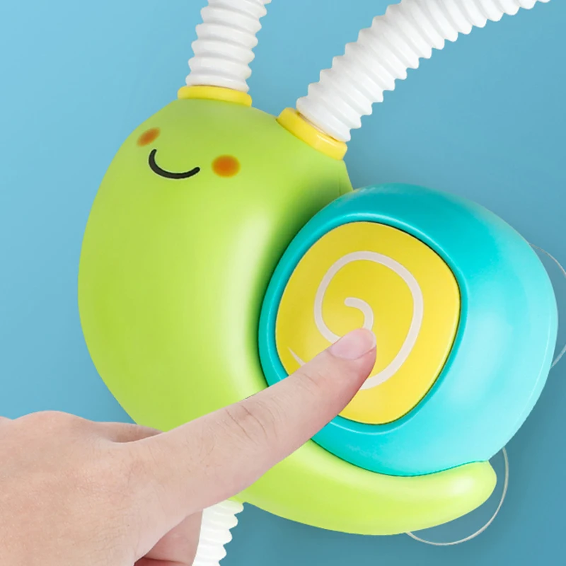 Bath Toys Water Game Snail Spraying Faucet Shower Electric Water Spray Toy For Baby Bathtime Bathroom Kids Toys