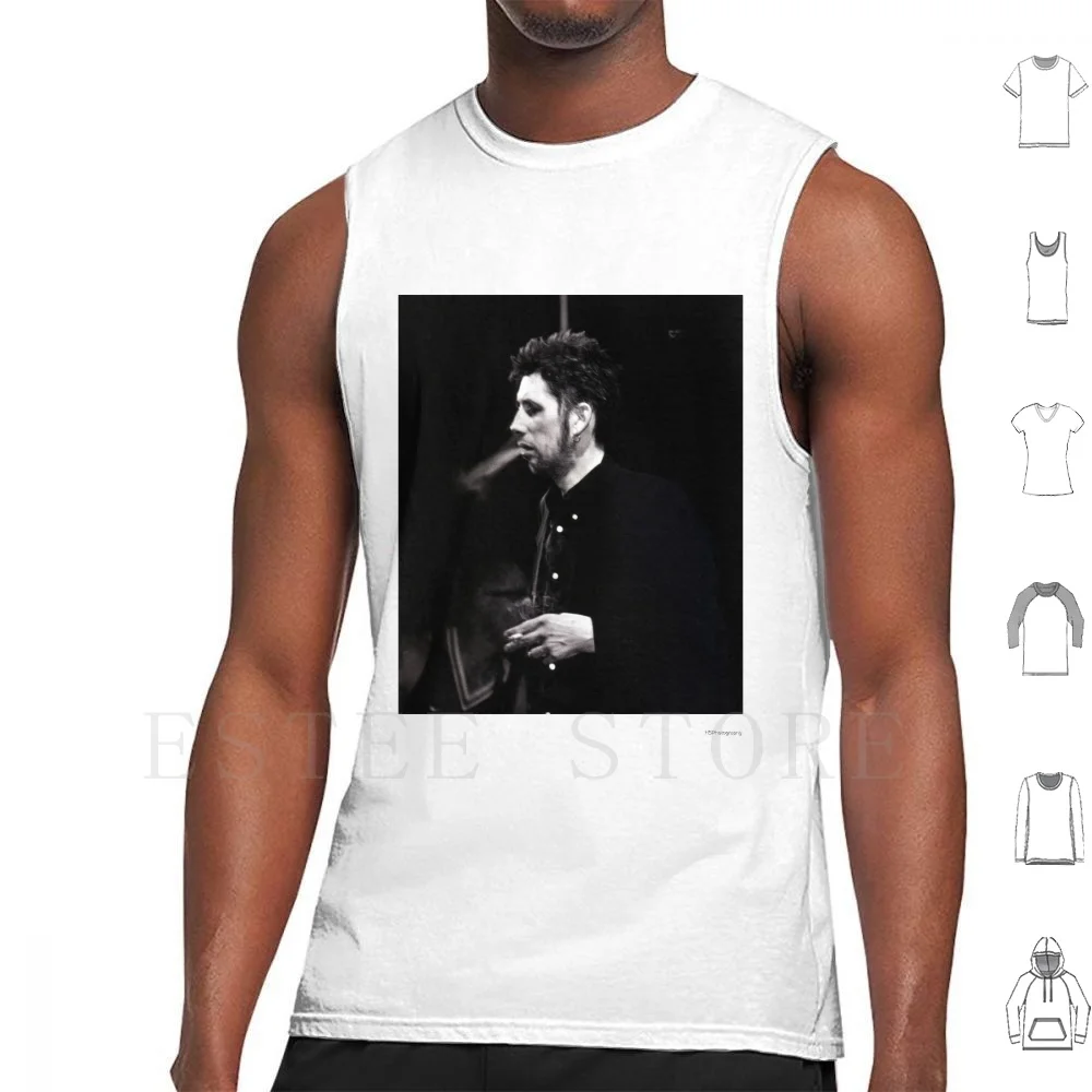 Shane Smoking Ii Tank Tops Vest Sleeveless Shane Macgowan Pogues And Roll Punk