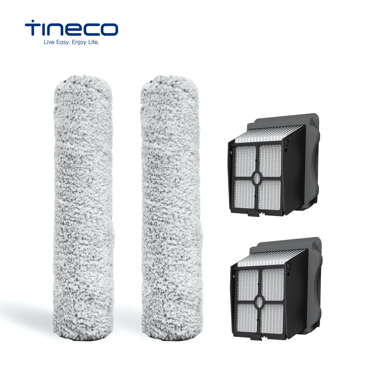 Tineco Replacement Kit 2xHepa Assy And 2xBrush Roller For Floor One S3 / S3 Breeze