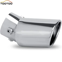 1.5-2.25 Inch(3.81cm-5.7cm) Adjustable Inlet Exhaust Tips, Bolt-On Design Chrome Plated Stainless Steel Exhaust Tailpipe Tips